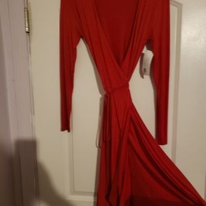 Red Wrap Dress